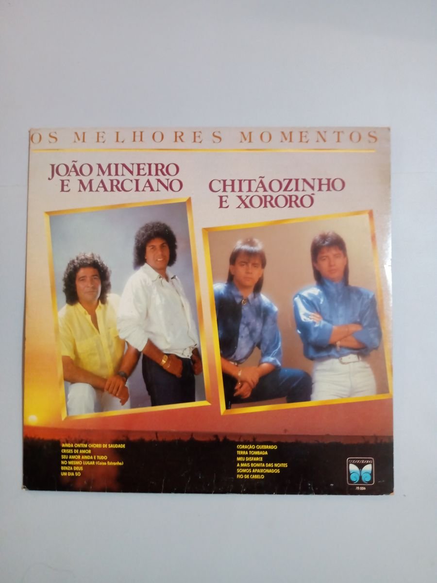 Lp Vinil João Mineiro e Marciano Chitãozinho e Xororó Item de