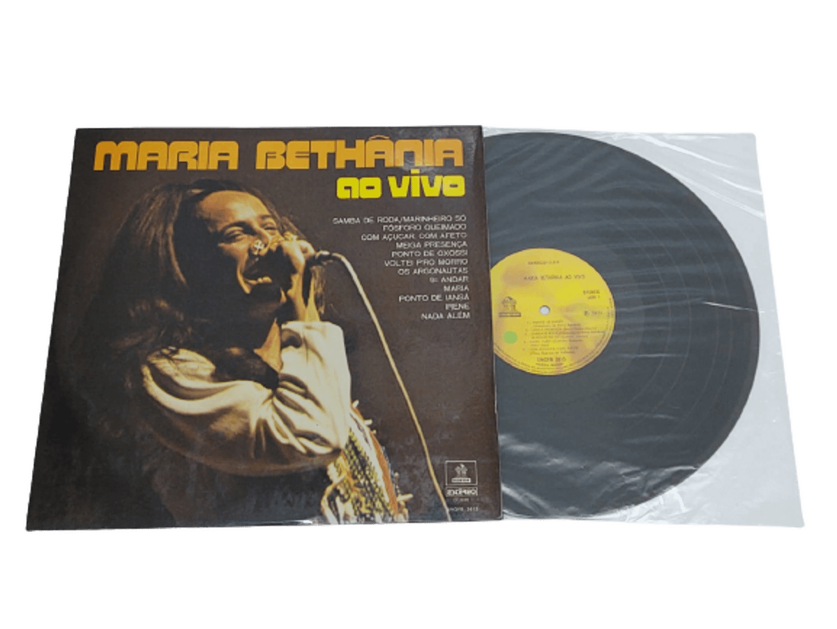 Lp Vinil Maria Bethânia Ao Vivo 1970 Item de Música Vinil Usado