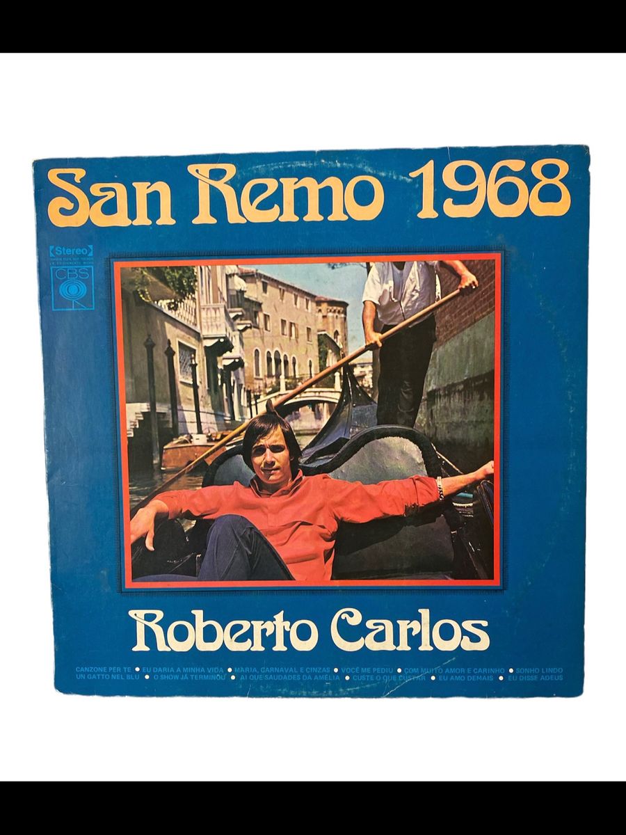 Lp Vinil Roberto Carlos San Remo 1968 Produto Vintage E Retro Vinil