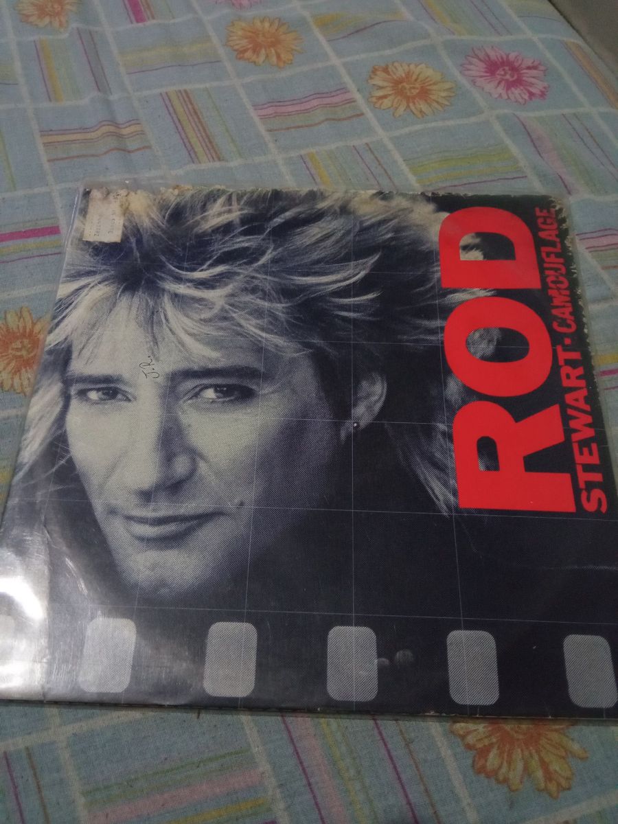 Lp Vinil Rod Stewart Camouflage Vintage Raridade Produto