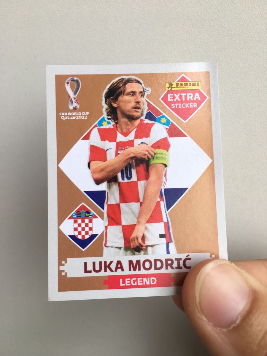 Luka Modric Bronze Figurinha Extra Copa Do Mundo Item P