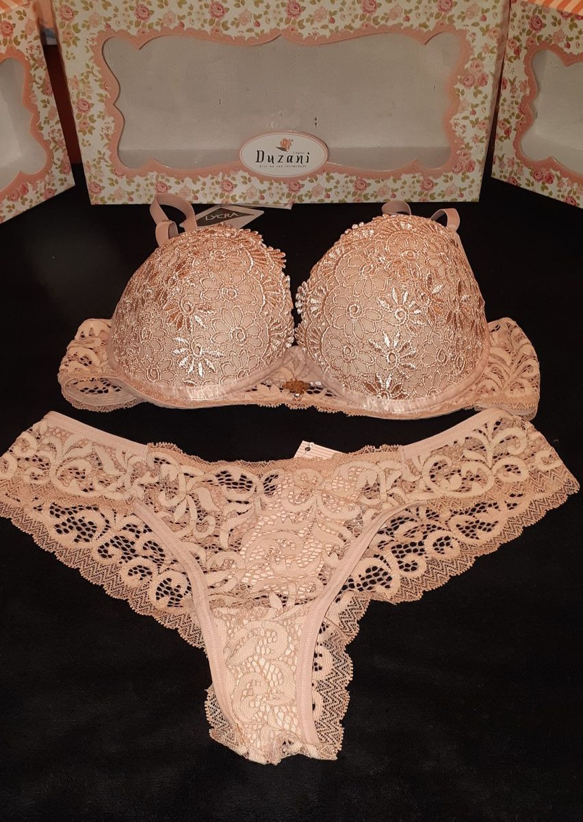 Luxuoso Conjunto De Lingerie Lingerie Feminina Duzani Nunca Usado