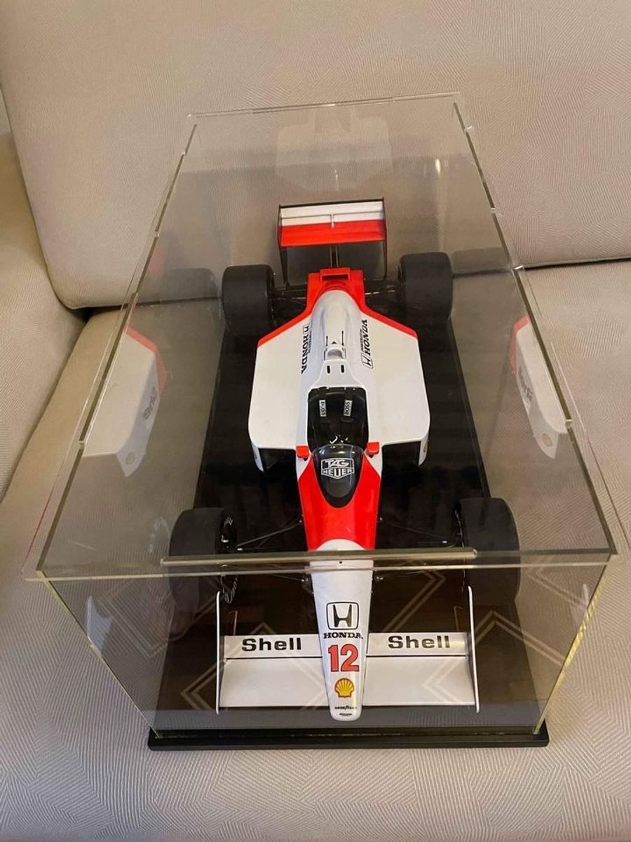 Maclaren Honda Mp Ayrton Senna Escala C Caixa Acrilico E