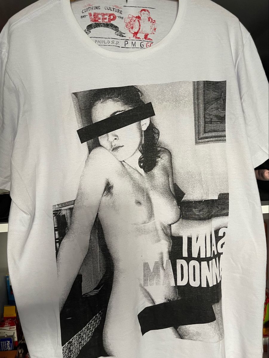 Madonna A L S Naked Camiseta Masculina Usado Enjoei