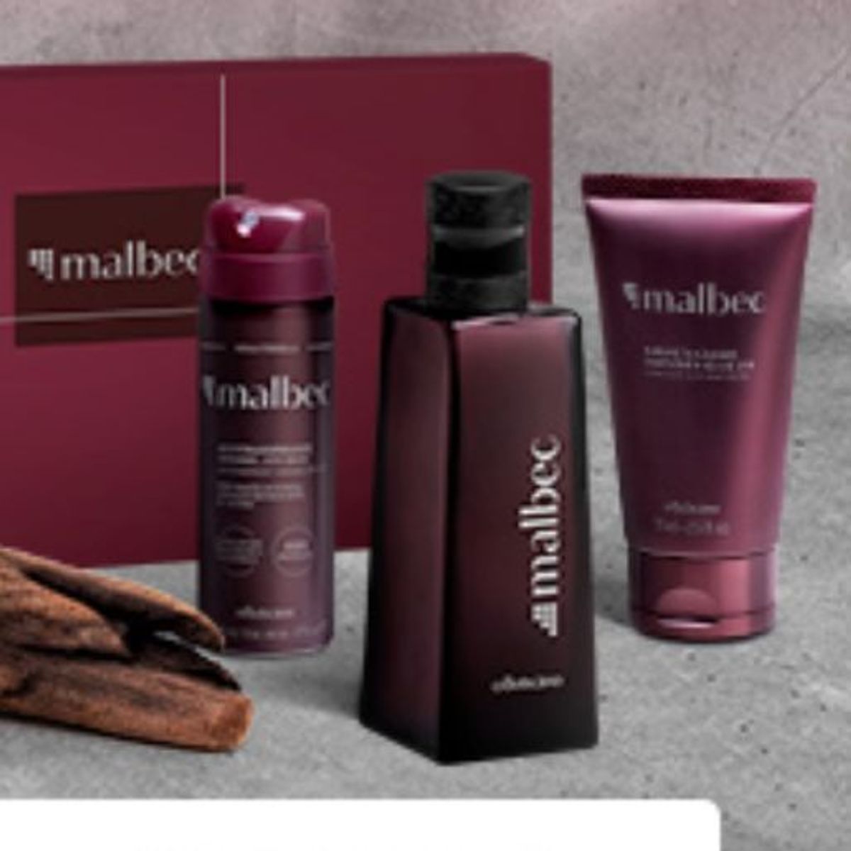 Malbec Desodorante Col Nia Ml Masculino Kit Itens Perfume