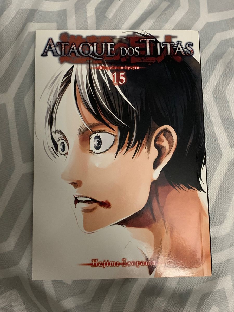 Manga Ataque Dos Titãs Vol 15 Pt Br Livro Nunca Usado 86852116 enjoei