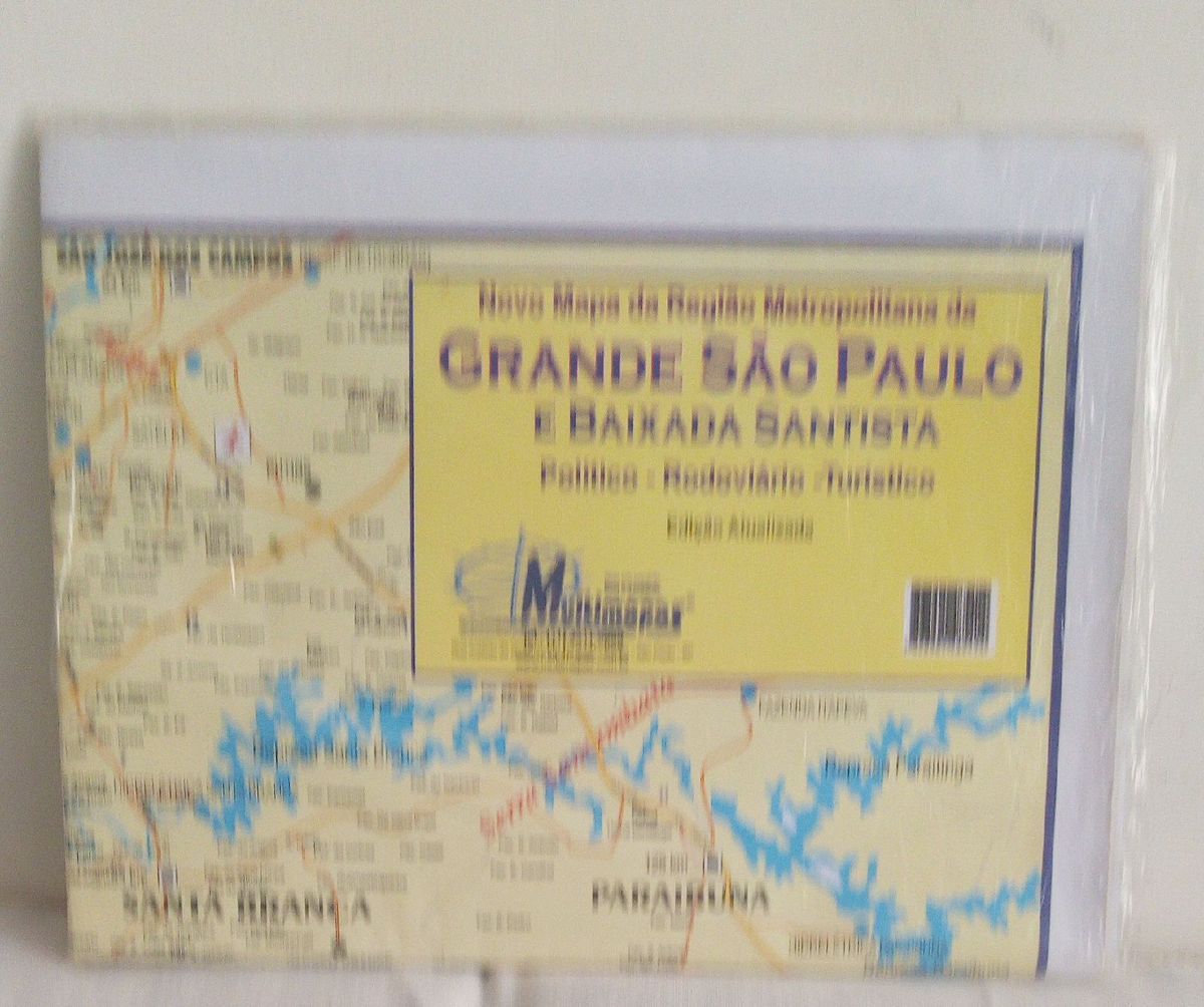 Mapa Gigante Grande S O Paulo E Baixada Santista Pol Tico Rodovi Rio