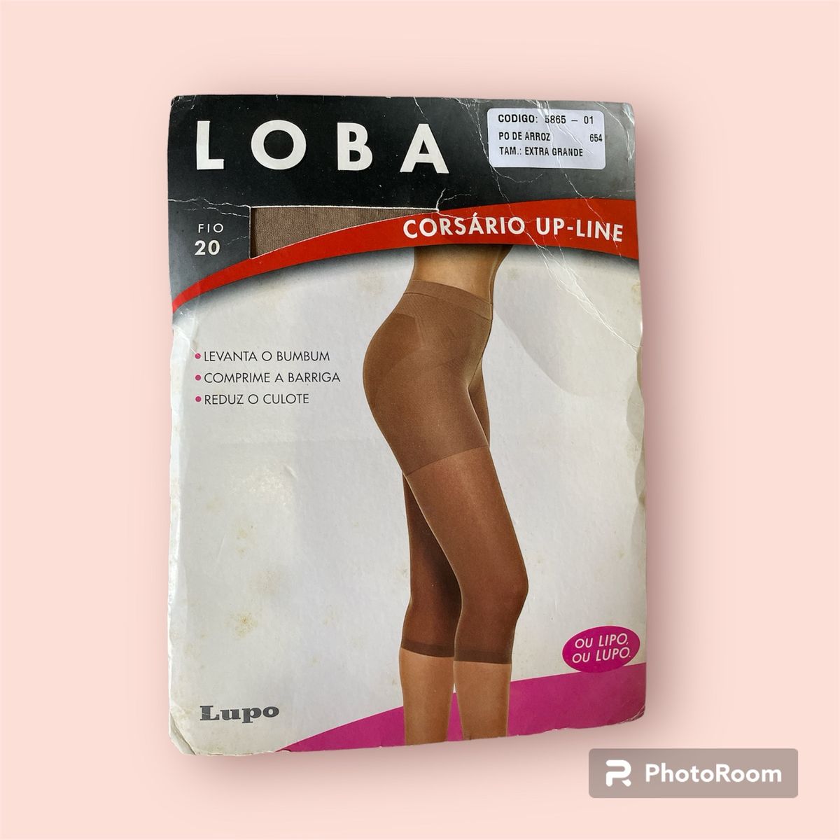 Meia Cors Rio Up Line Extra Grande Levanta Bumbum P De Arroz Lupo Loba