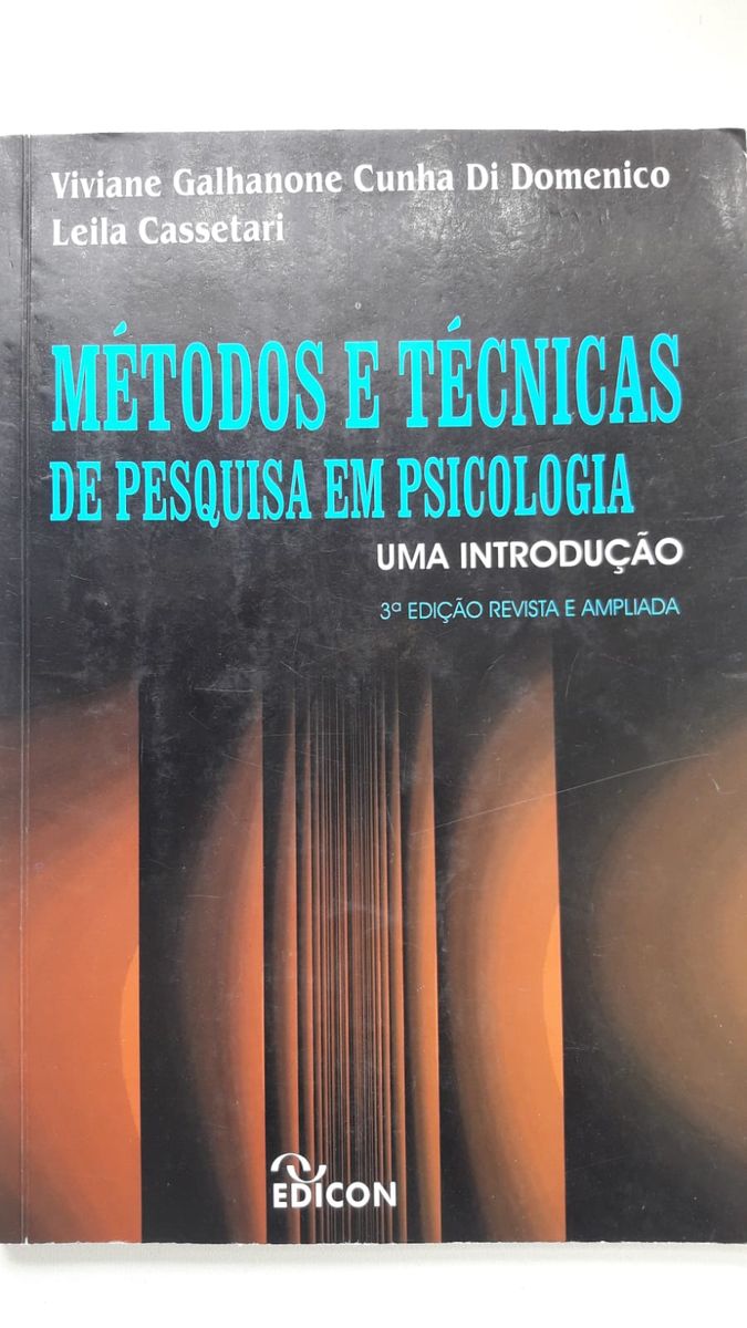 M Todos E T Cnicas De Pesquisa Em Psicologia Leila Cassetari Livro