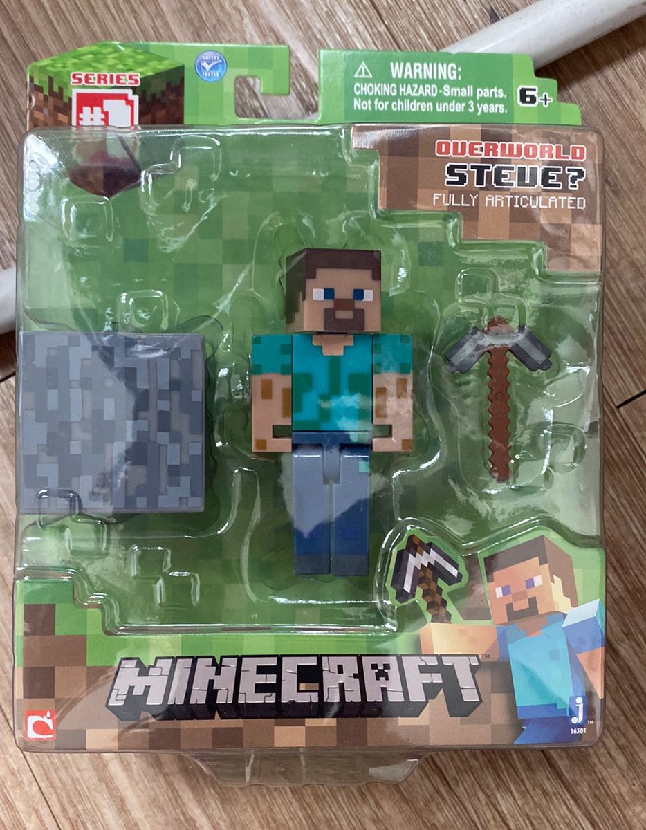 Minecraft Core Figure Pack Steve Brinquedo Minecraft Nunca Usado