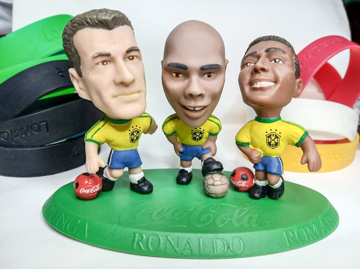 Mini Craques Copa 98 Original Coca Cola Trio Dunga Ronaldinho