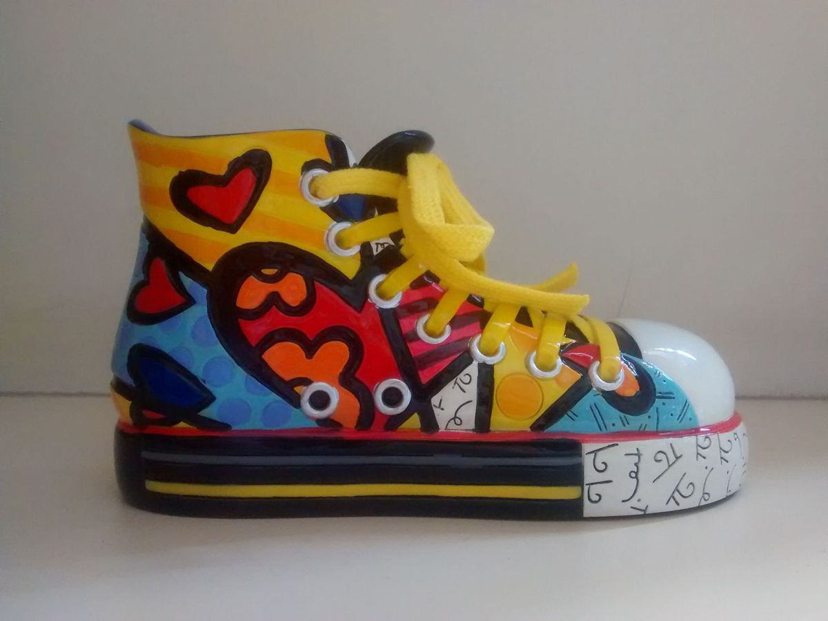 Mini Sneaker Romero Britto Item De Decora O Romero Britto Nunca