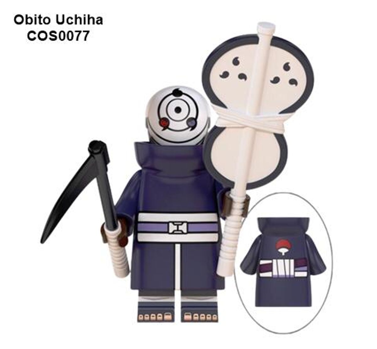 Minifigura Obito Uchiha Bloco De Montar Anime Naruto Compat Vel