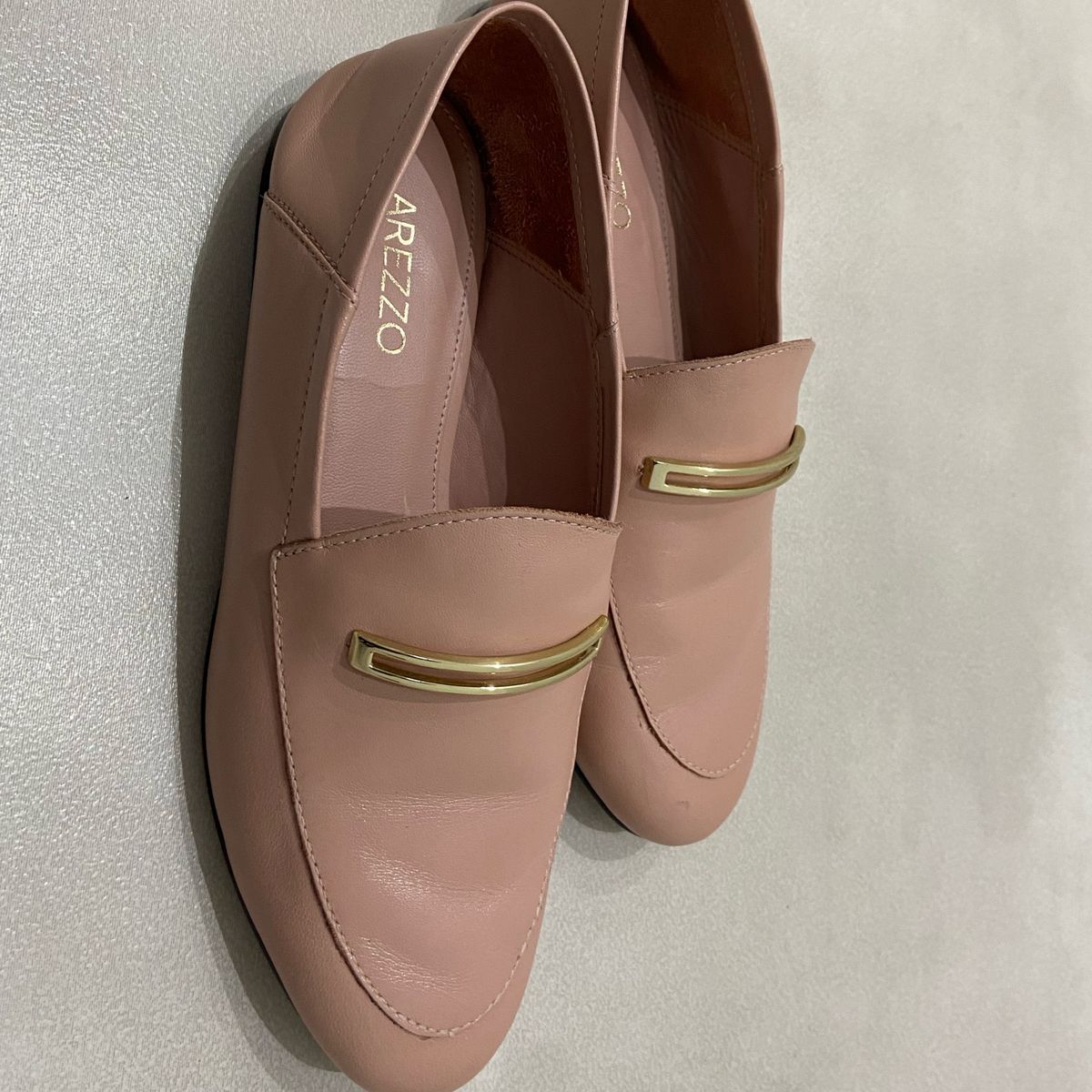 Mocassim Nude Arezzo Original Sapato Feminino Arezzo Usado