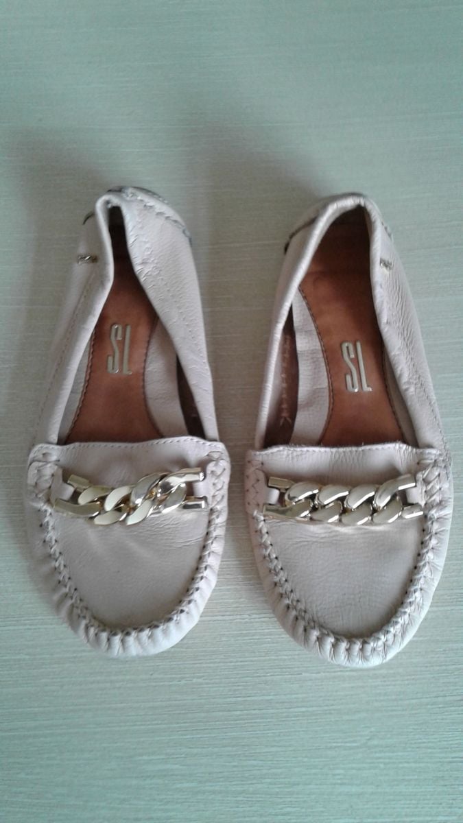 Mocassim Nude Santa Lola Sapato Feminino Santa Lola Usado