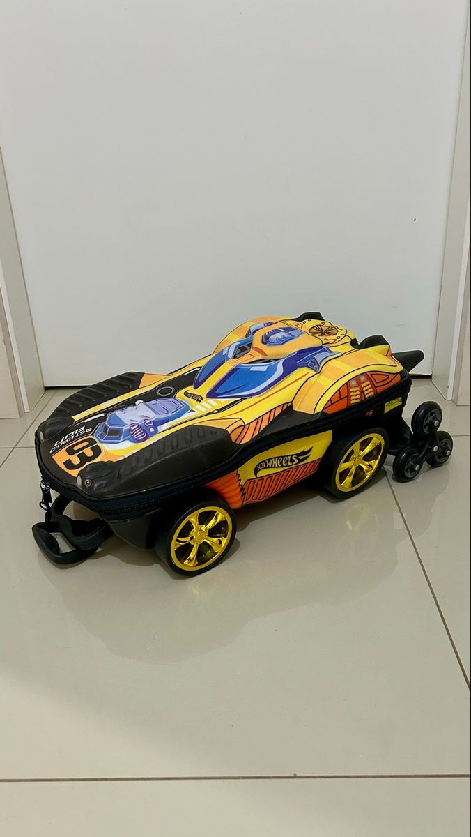 Mochila d Carros Eva Rígida Hot Wheels Menino Infantil Criança
