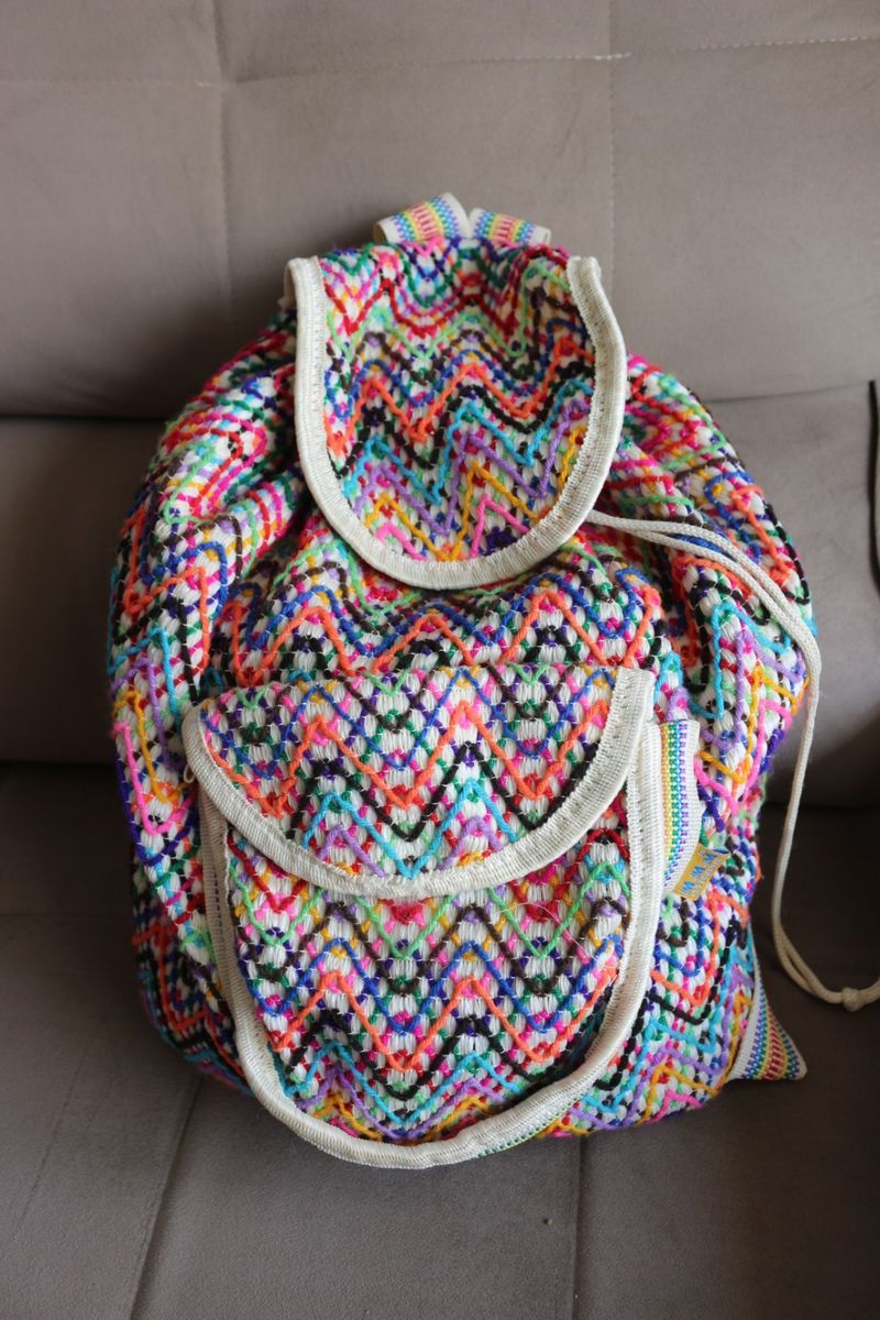 Mochila Artesanal Mexicana Nova Mochila Feminina Artesanal Nunca