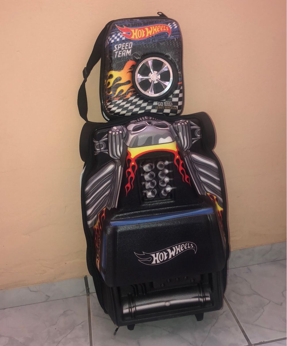Mochila E Lancheira D Hot Wheels Bolsa Masculina Hot Wheels Usado