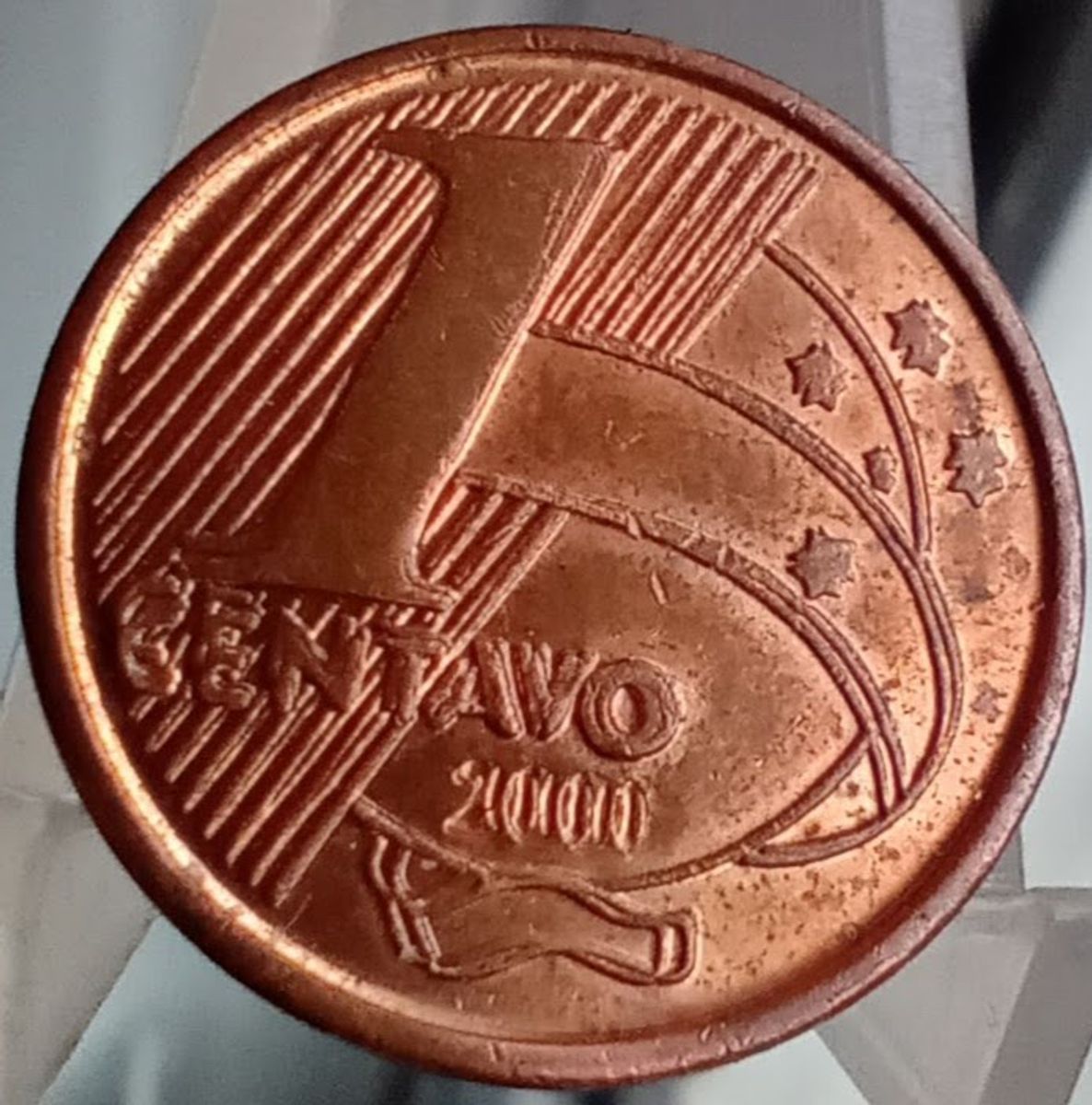 Moeda Anômala 1 Centavo 2000 Cacareco Reverso Duplicado Usado