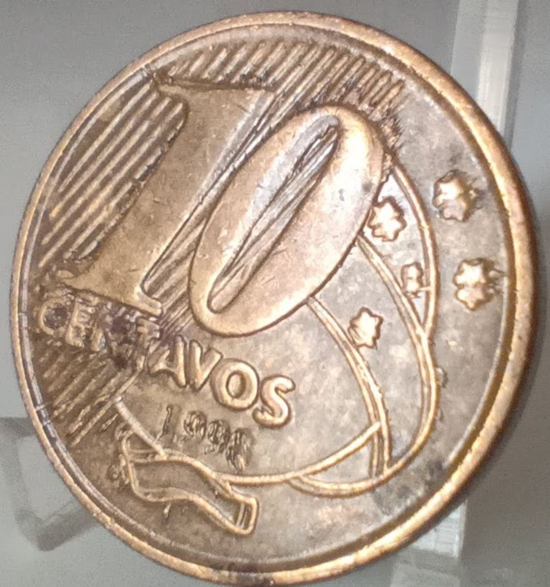 Moeda Anômala 10 Centavos 1998 Cacareco Reverso Duplicado Usado