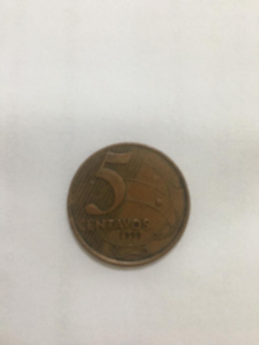 Moeda De 5 Centavos 1999 Rara Cacareco Casa Da Moeda Usado 40282083