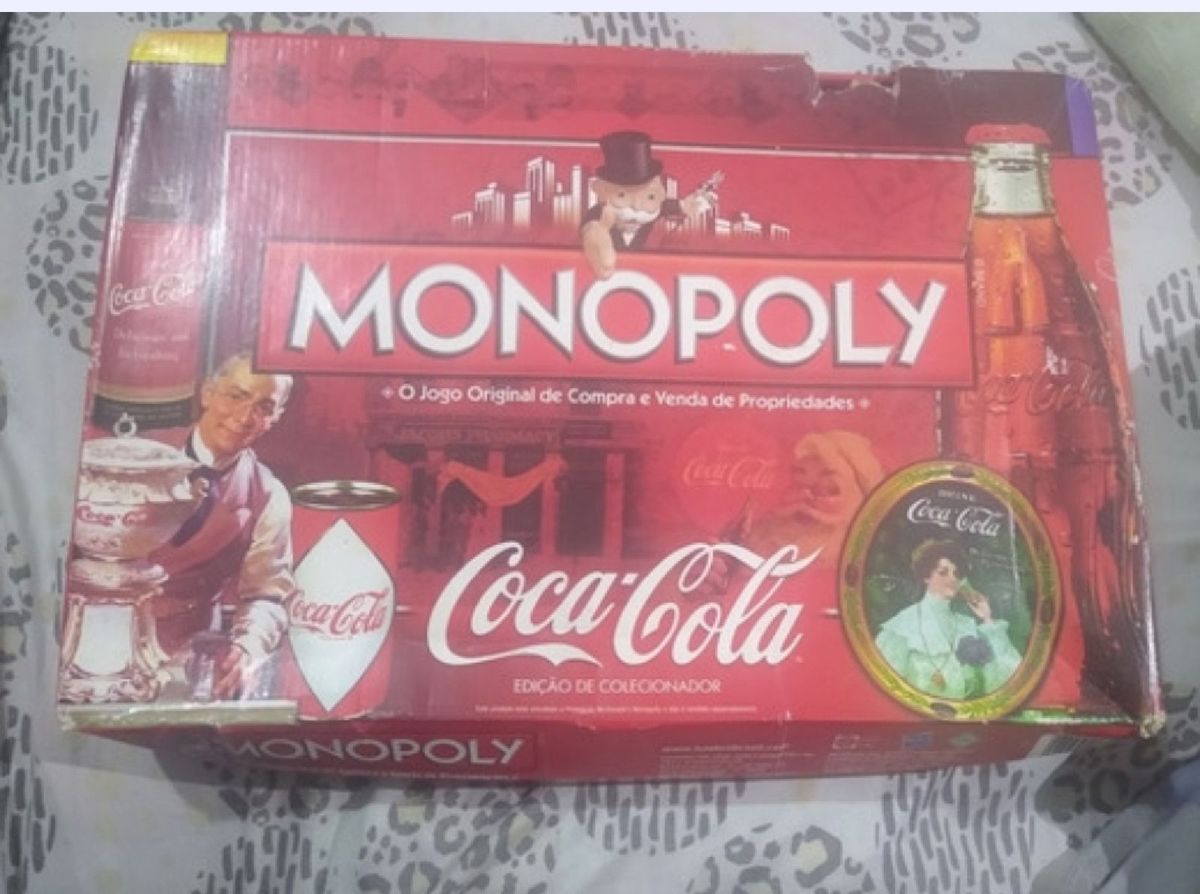 Monopoly Coca Cola Jogo De Tabuleiro Hasbro Completo Jogo De