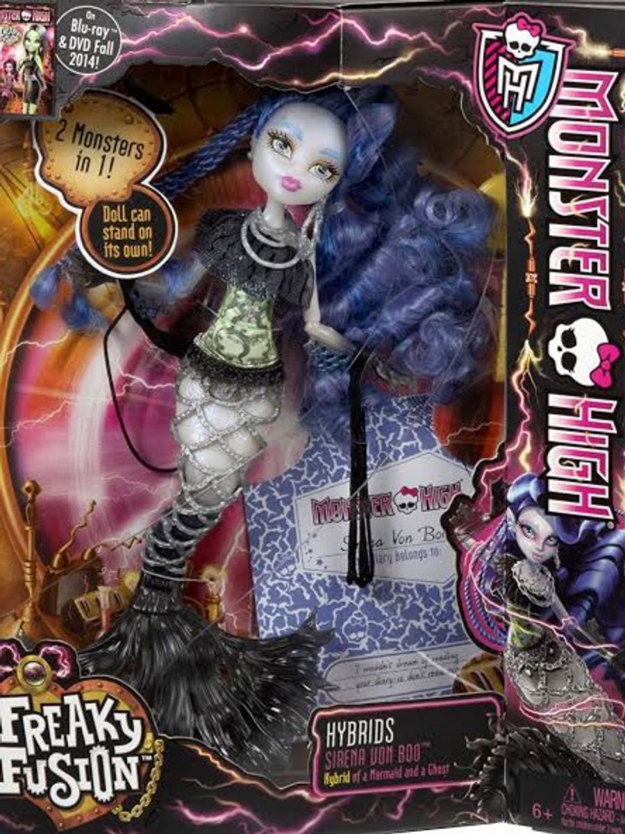 Monster High Freaky Fusion Sirena Von Boo Hybrids Brinquedo Mattel