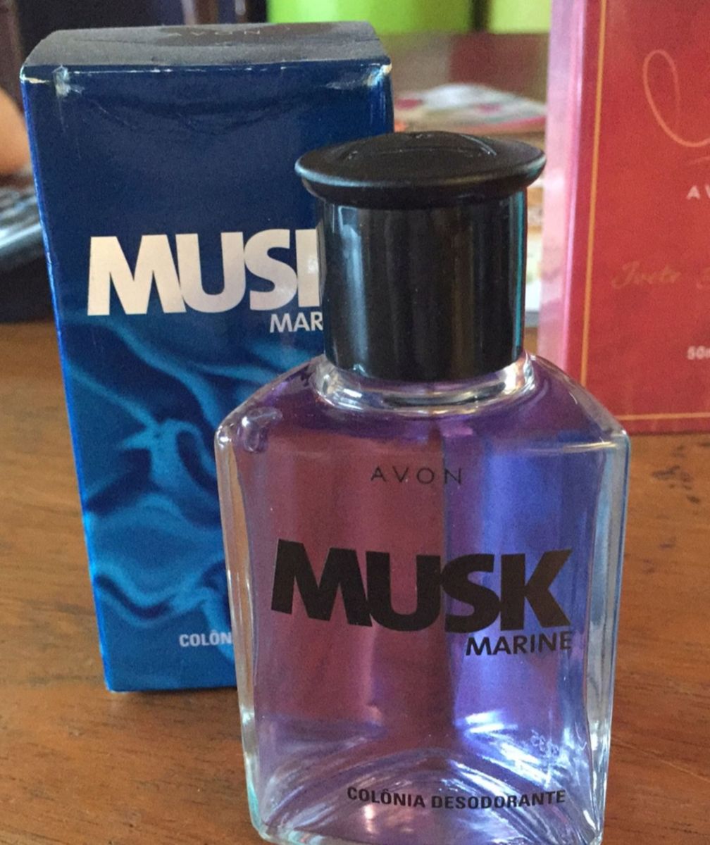 Musk Marine Col Nia Desodorante Ml Perfume Masculino Avon Nunca