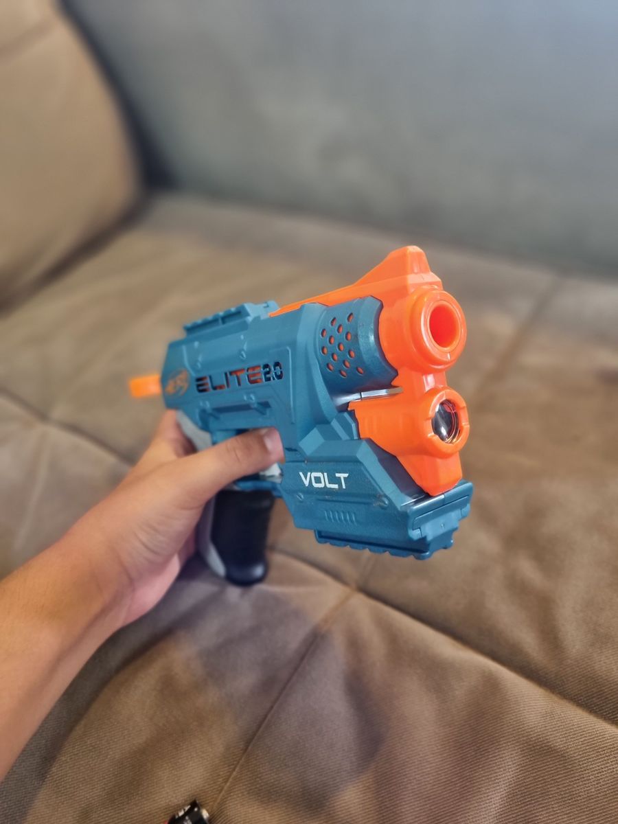 Nerf Lan Ador Elite Volt Sd Azul E Laranja Lazer