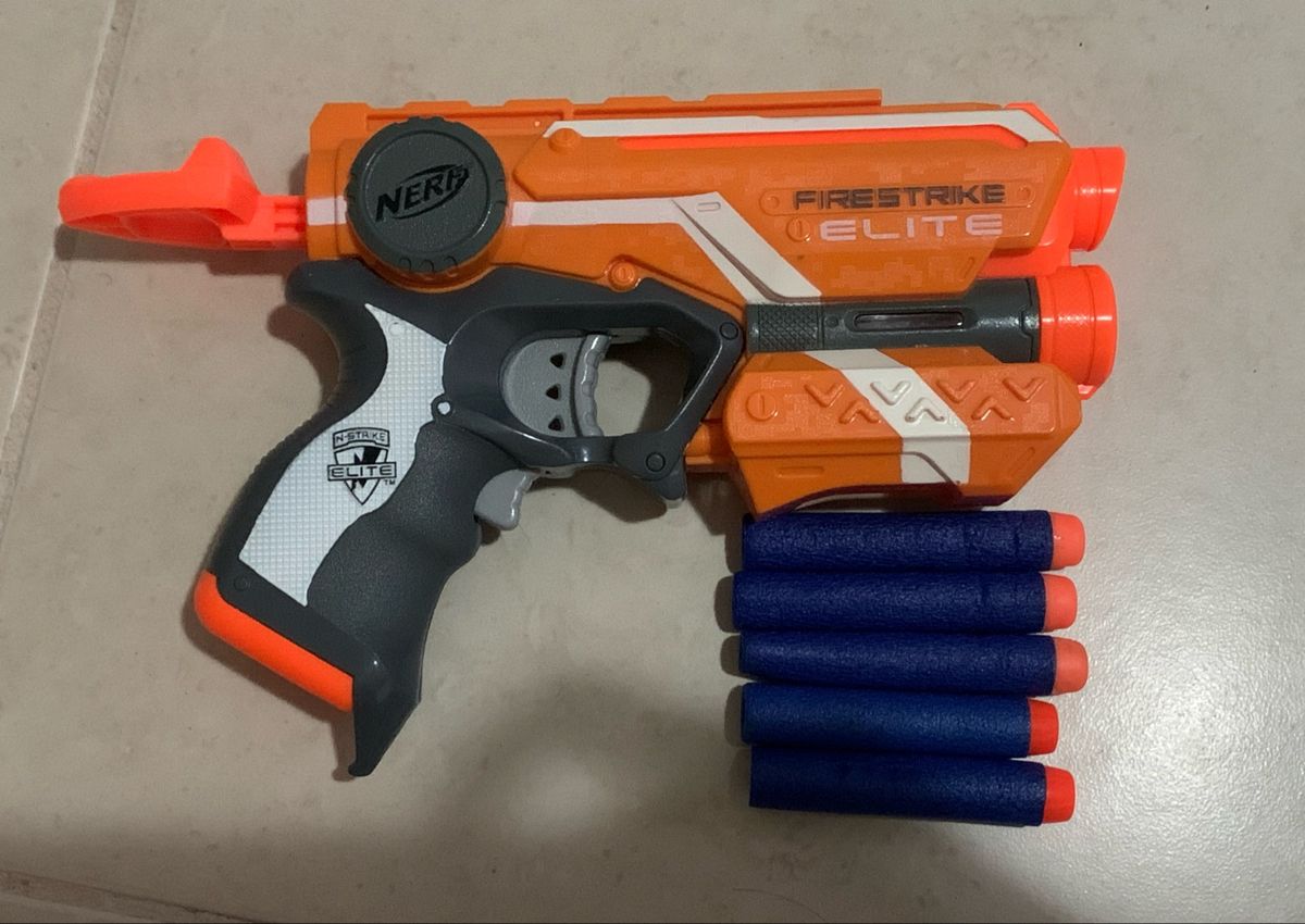 Nerf N Strike Elite Firestrike Brinquedo Nerf Usado 53384759 Enjoei