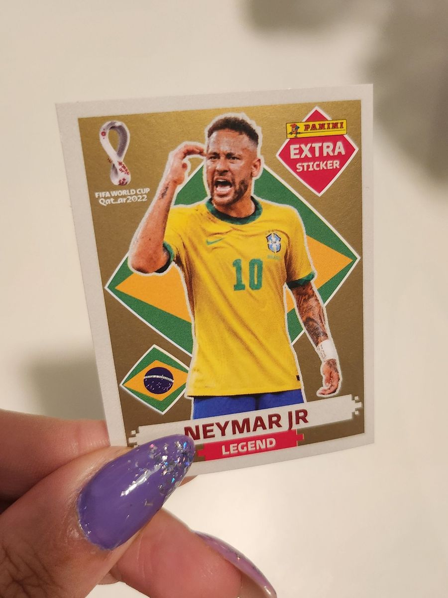 Neymar Jr Figurinha Legend Rara Panini Extra Sticker Copa Qatar