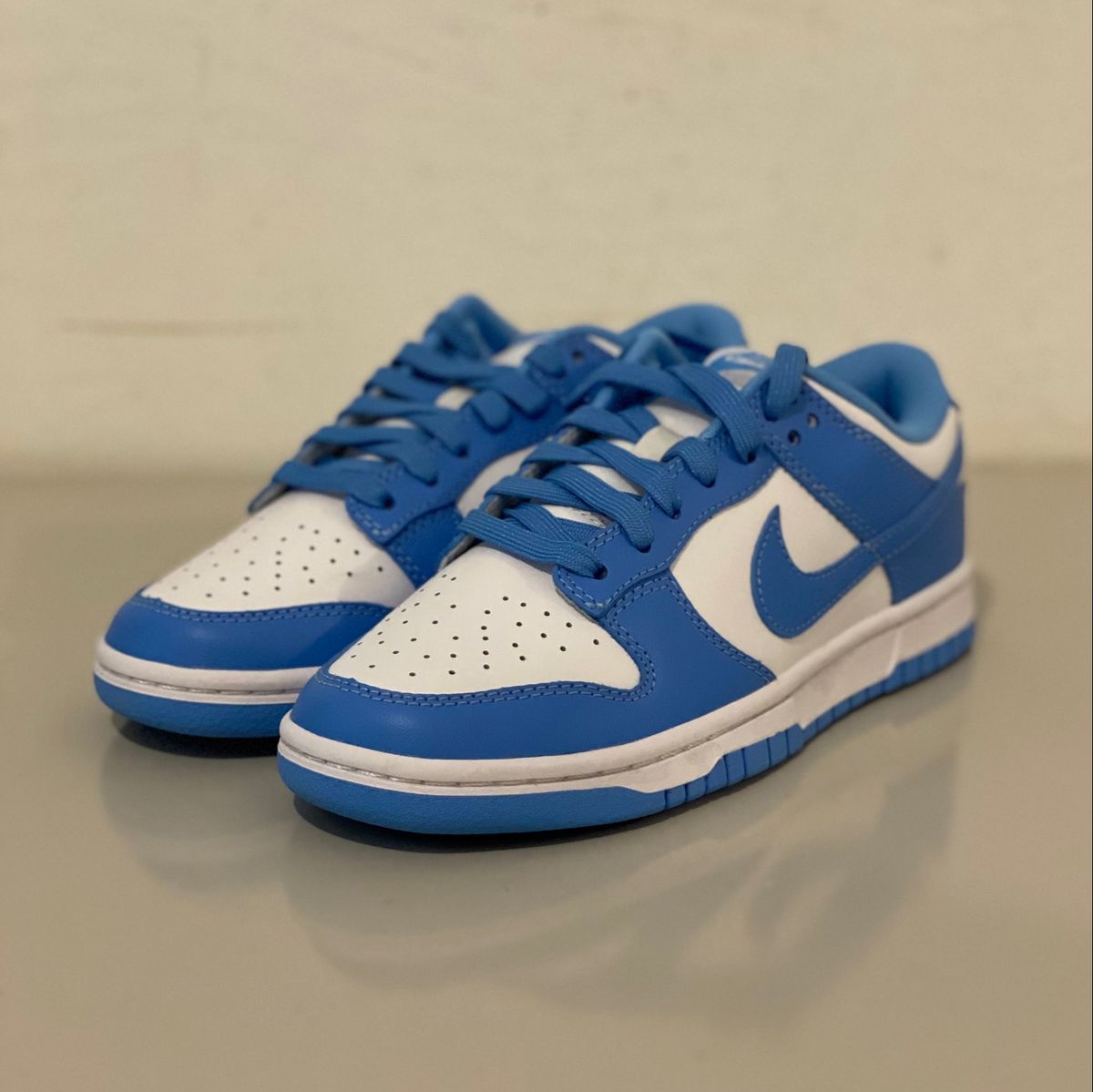 Nike Dunk Low University Blue Tênis Feminino Nike Usado 87068341 enjoei