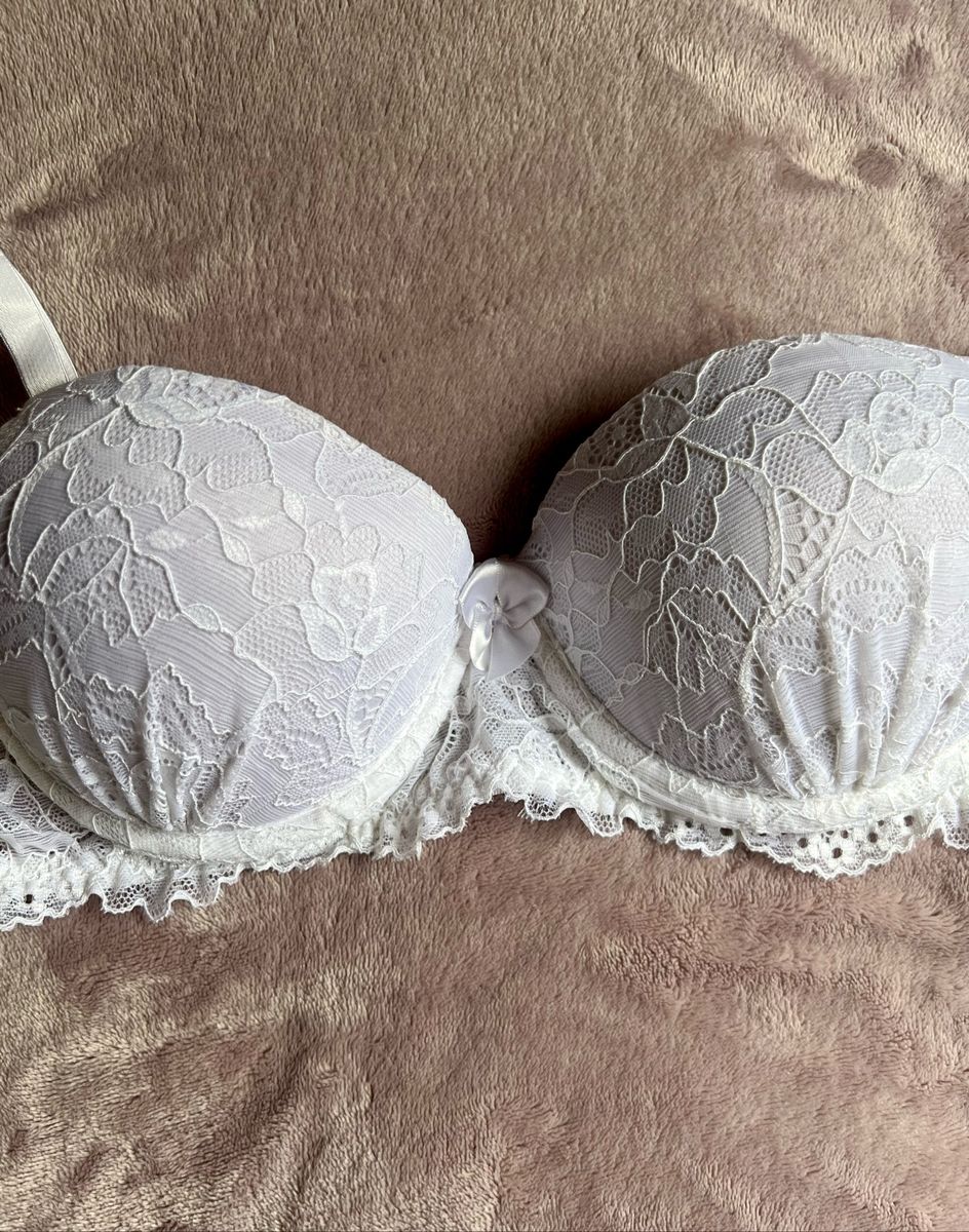 Novo Etiqueta Sutiã Branco Tamanho G Lingerie Feminina Nunca