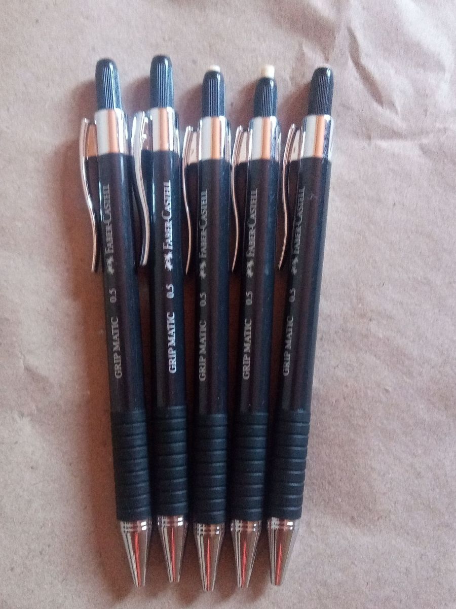 Novo Lapiseira Grip Matic Faber Castell 0 5mm Preta Item De