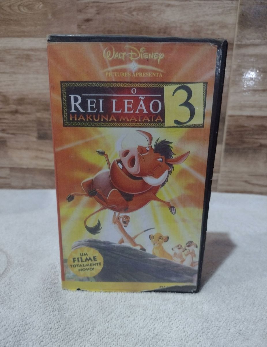 O Rei Leão 3 Fita Cassete Vhs Disney Filme e Série Walt Disney Usado