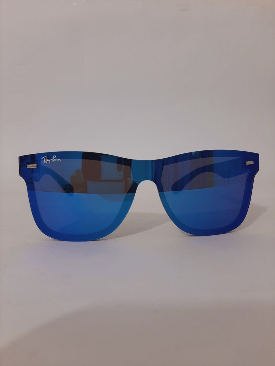 Óculos de Sol Ray Ban Round Blaze Azul Espelhado Óculos Feminino Ray