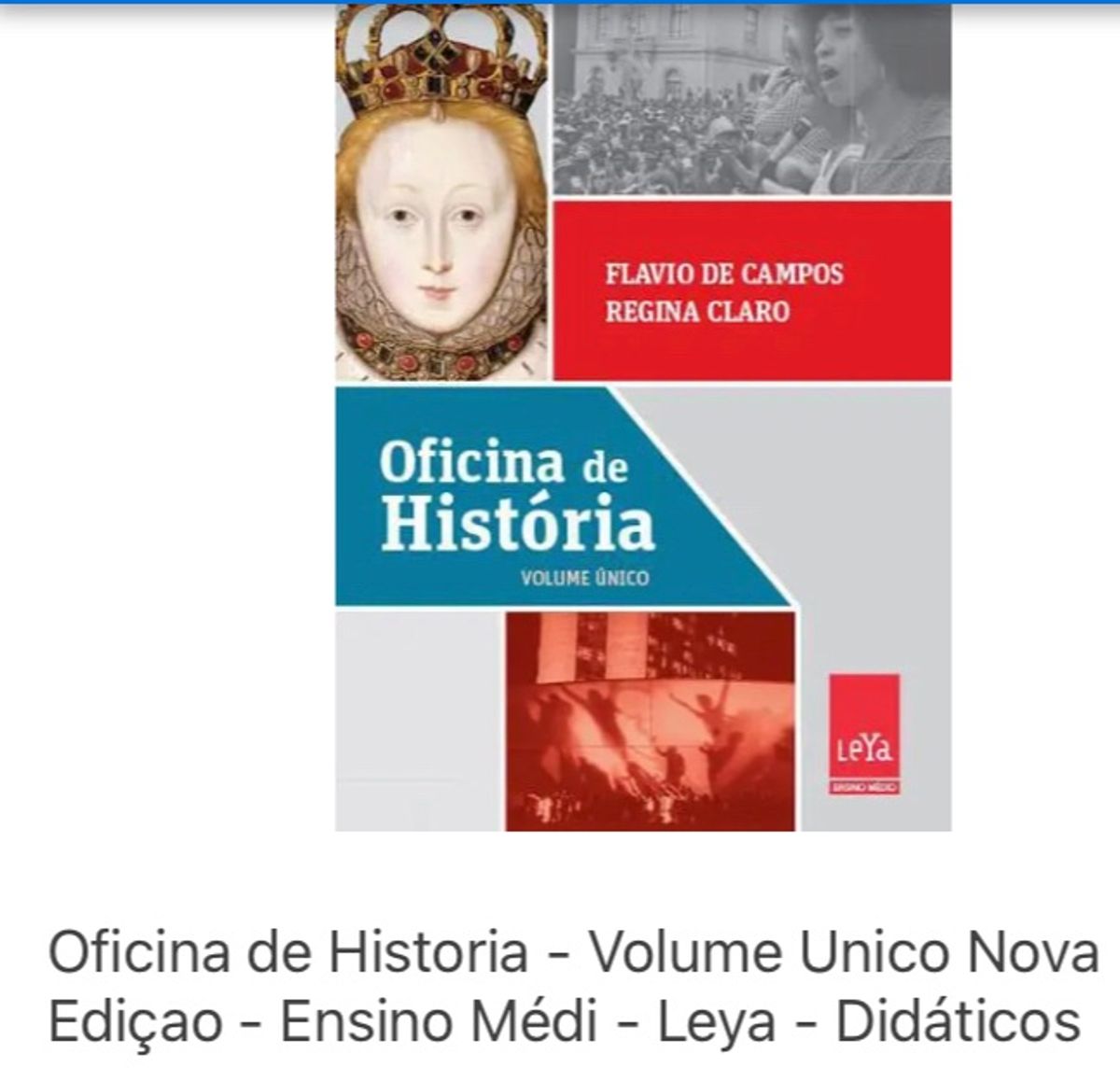 Oficina de História Volume Único Livro Editora Leya Usado 80912020