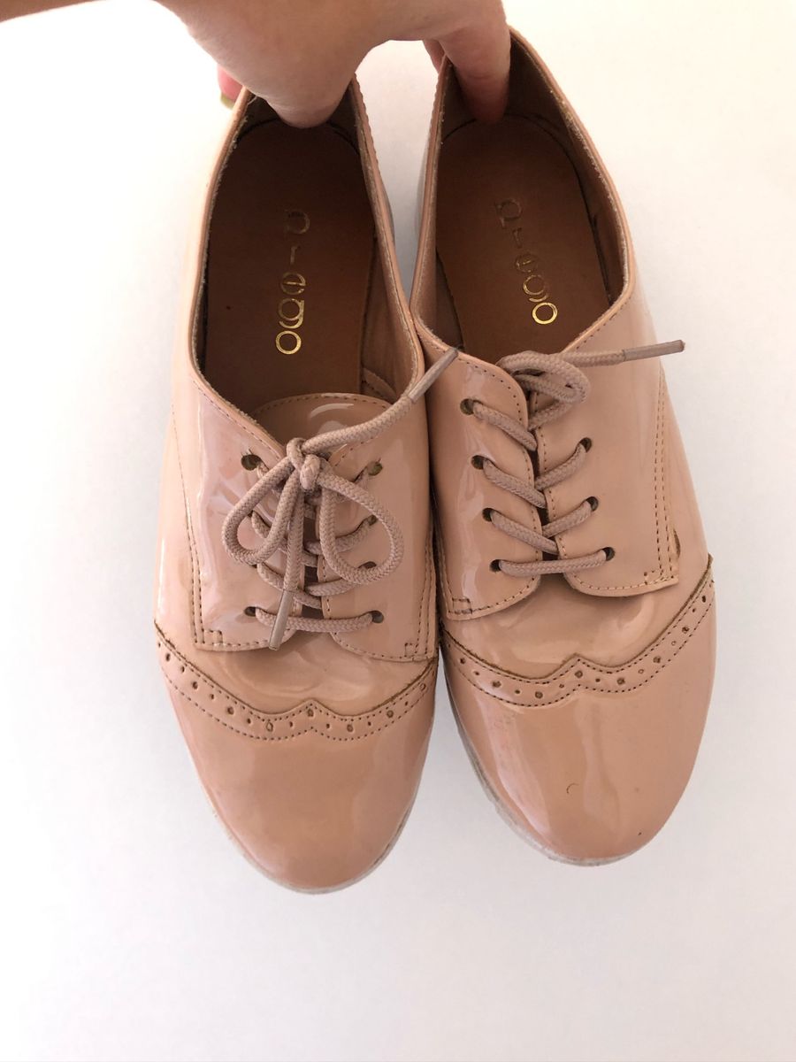 Oxford Nude Sapato Feminino Prego Usado 62844444 Enjoei