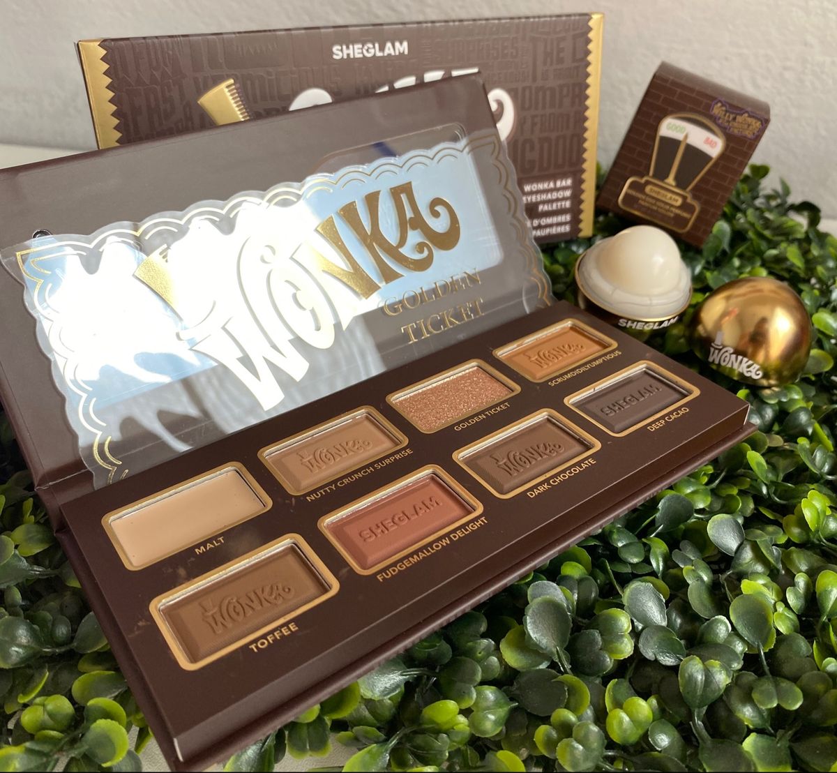 Paleta de Sombras e Perfume Sólido Coleção Willy Wonka Sheglam