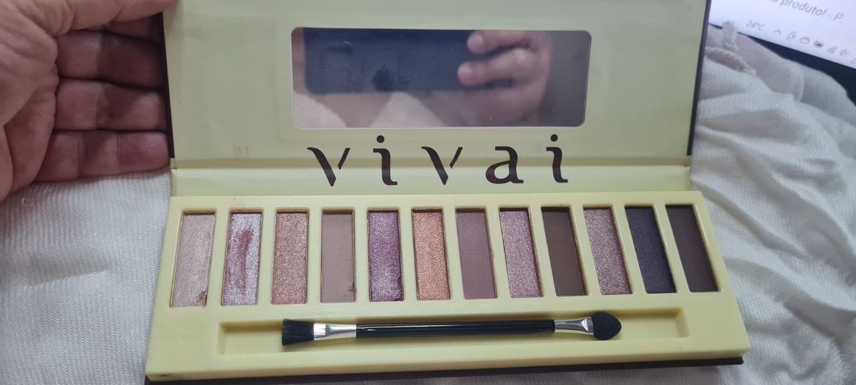 Paleta De Sombras Nude Palette Vivai Cor 02 12 Cores Maquiagem