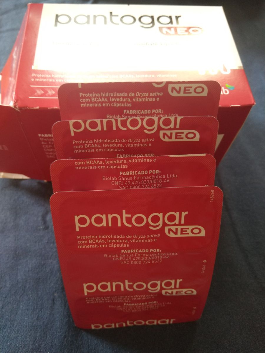 Pantogar Neo Produto P Cabelos Feminino Biolab Nunca Usado 41002694