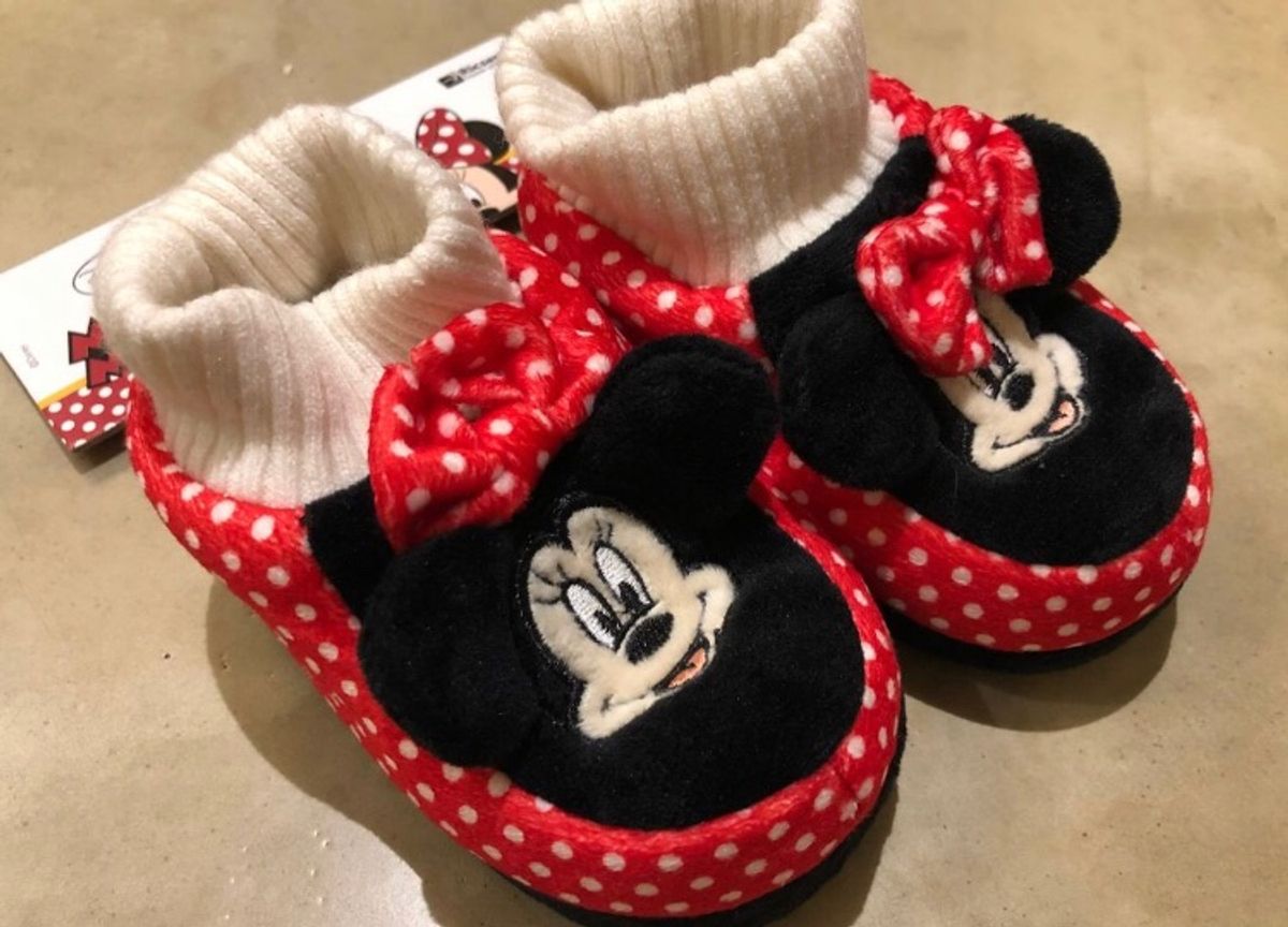 Pantufa Minnie Nova Calçado Infantil para Meninas Disney Nunca Usado