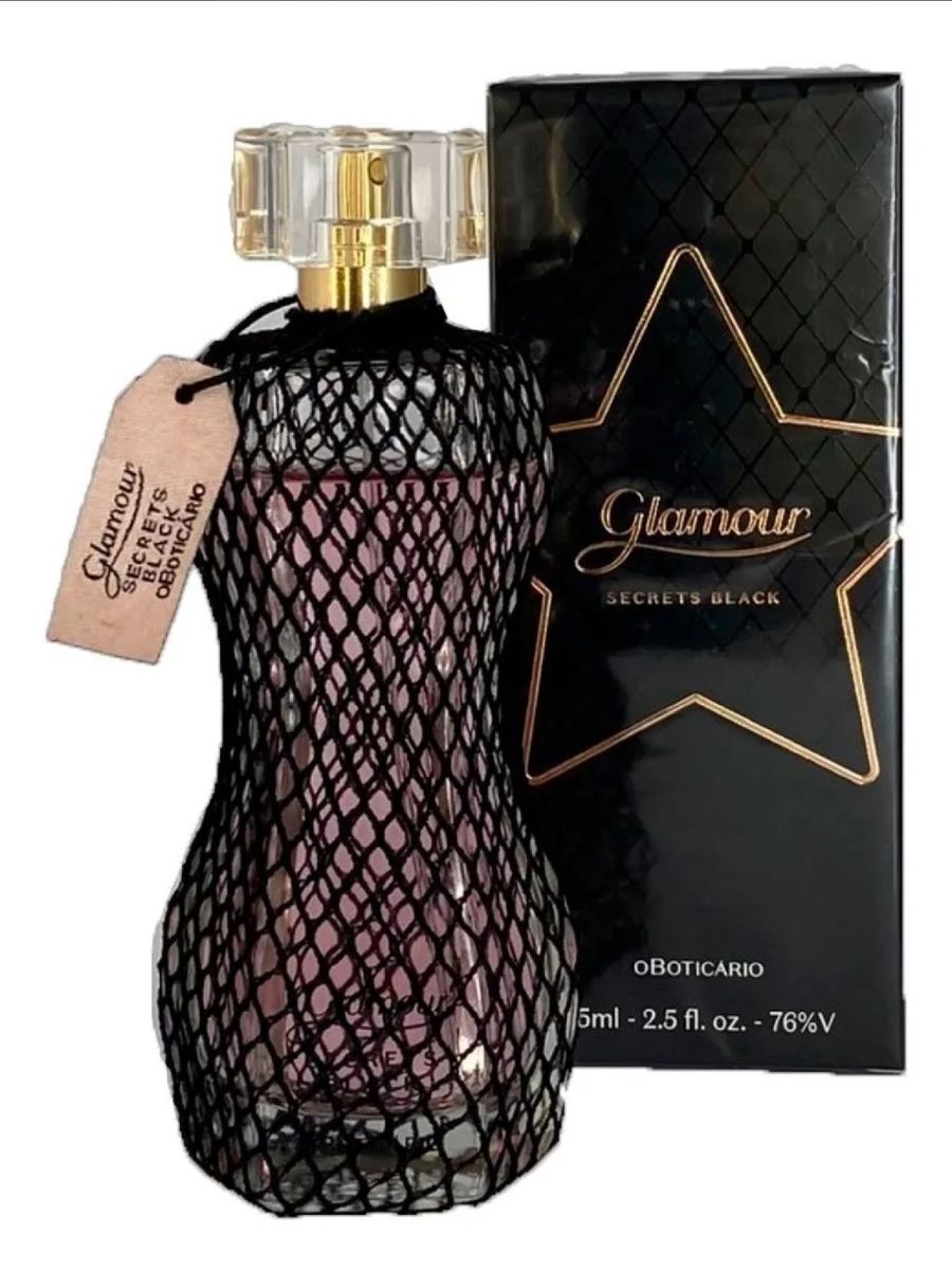 Perfume Glamour Secrets Black O Botic Rio Perfume Feminino O