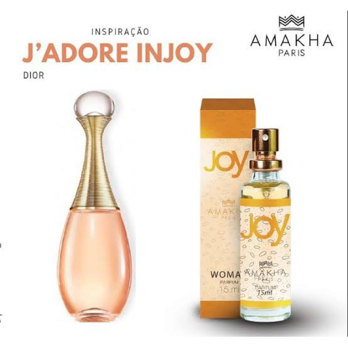 Perfume Joy Amakha Paris Feminino De Bolso 15ml Perfume Feminino