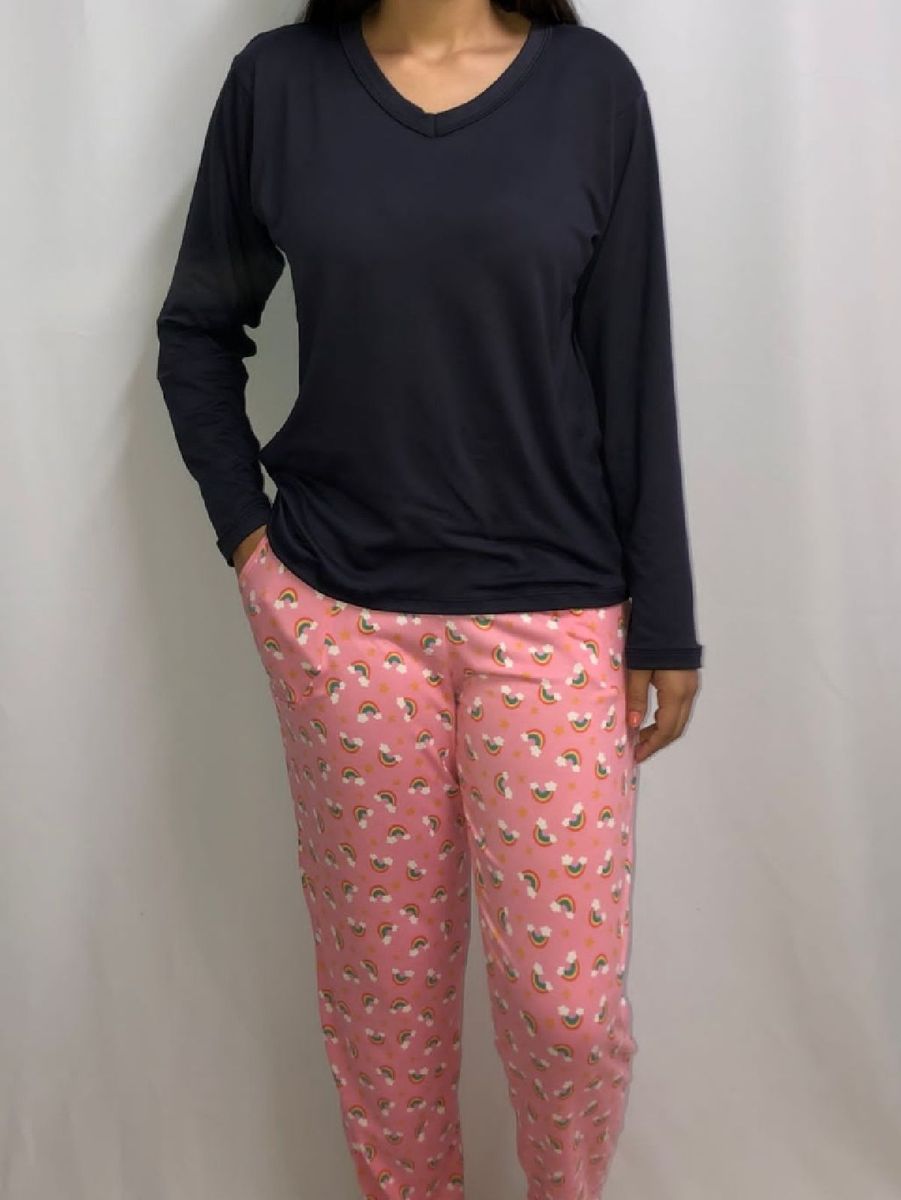 Pijama De Frio Femenino Produto Feminino Nunca Usado 82311445 Enjoei