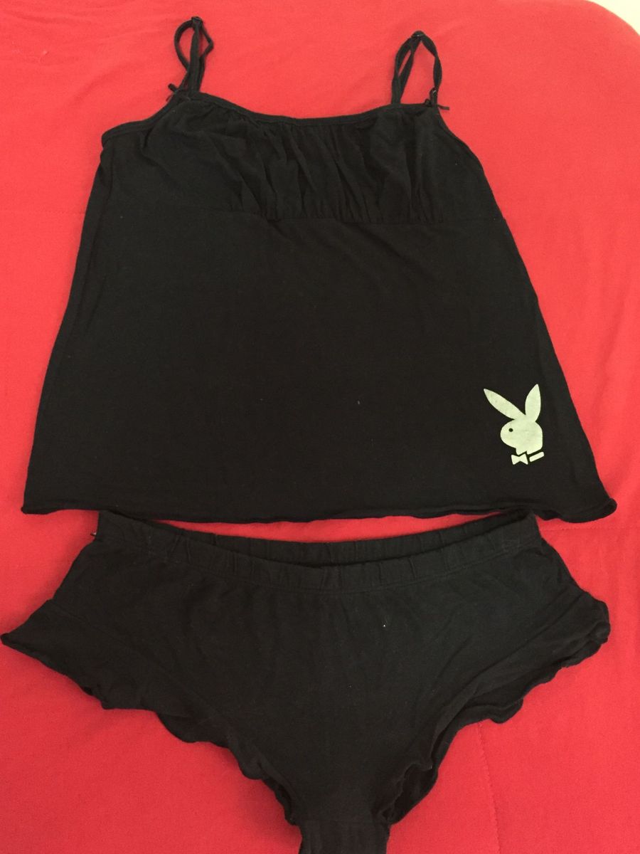 Pijama Playboy Conjunto Lingerie Feminina Playboy Usado 27865854 Enjoei