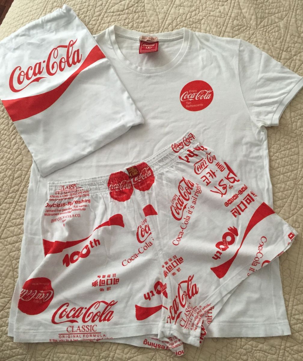 Pijaminha Coca Cola Lingerie Feminina Coca Cola Nunca Usado