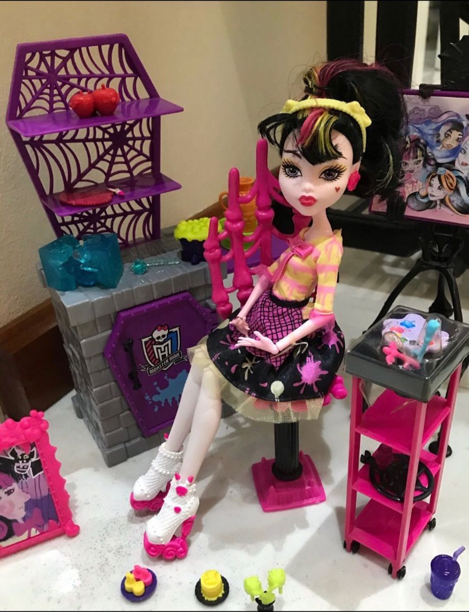 Pintora Monster High Draculaura Brinquedo Mattel Usado Enjoei