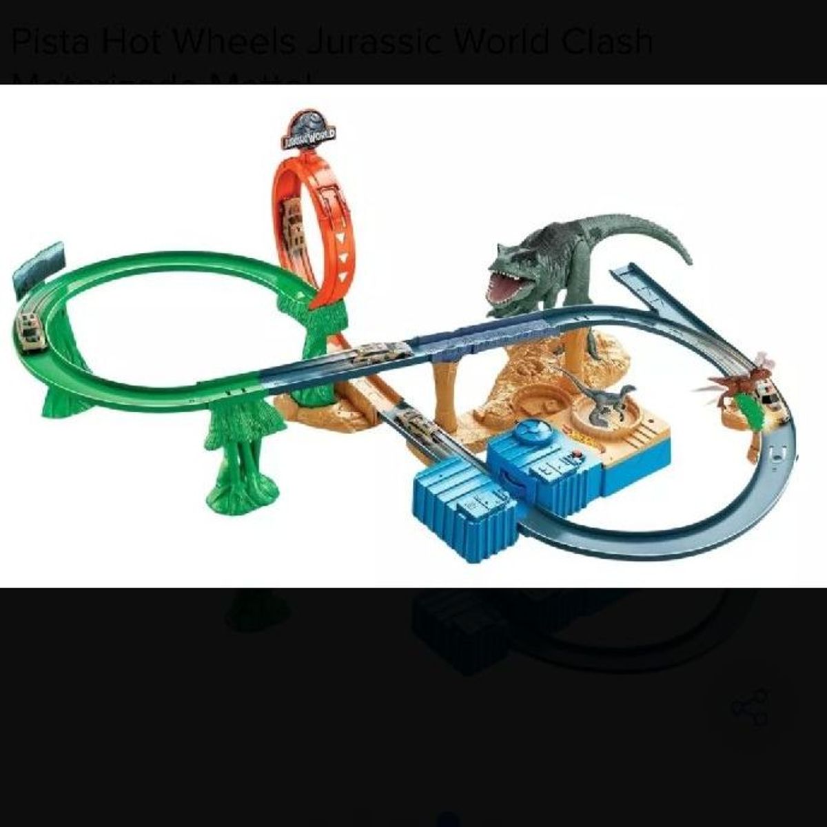 Pista Hot Wheels Parque Dos Dinossauros Brinquedo Para Beb S Mattel