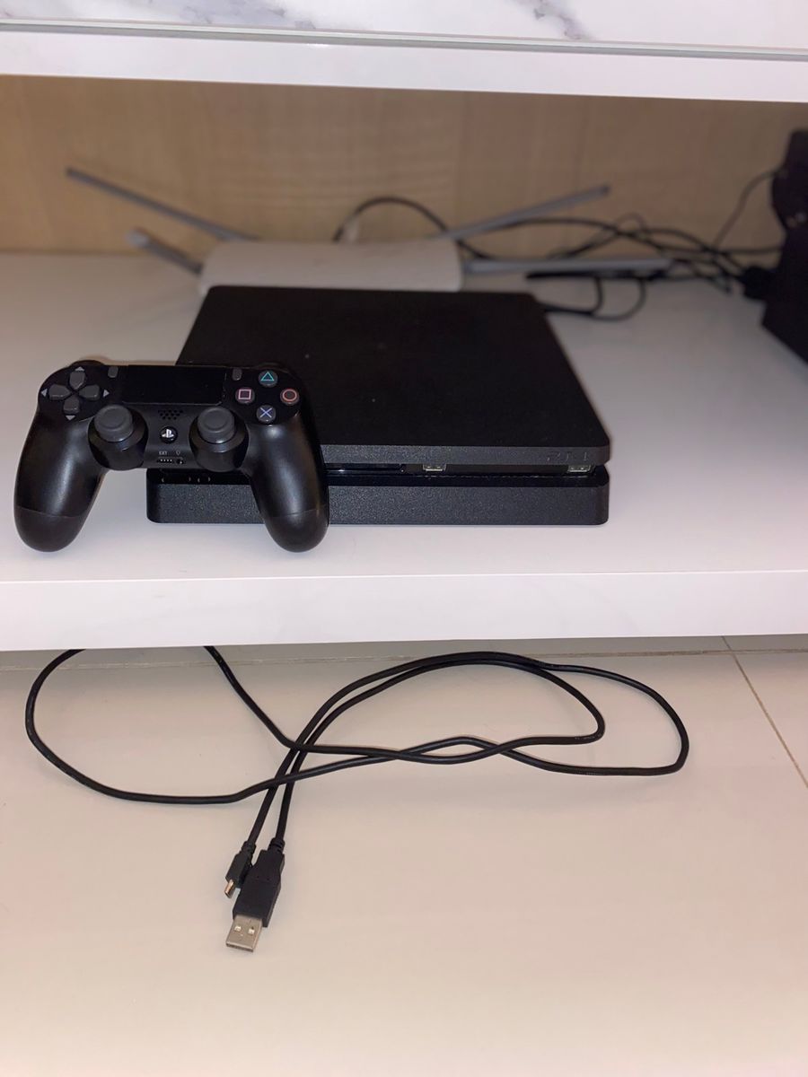 Playstation 4 Slim 1 Tb 1 Controle Nota Fiscal Console De